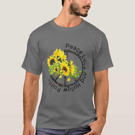 Peace Love and Hollow points T-shirt (Voorkant)