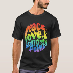 Peace Love and Hollow Points Waterverf T-shirt