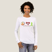 Peace Love and Hope Transplant Surgery, Recipient, Tri-Blend Shirt (Voorkant)