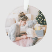 Peace Love and Hugs | kerstfoto van Dove Grey Ornament (voorkant)