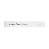Peace Love and Hugs | Minimale witte kerst (Individueel)