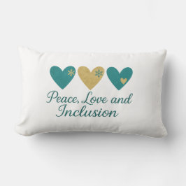 Peace, Love and Inclusion | Inclusive Holiday Kussen