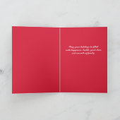 Peace Love and Joy | Aangepaste fotovakantie Feestdagen Kaart (Binnen)