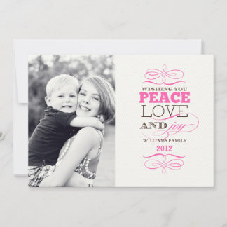 Peace Love and Joy Cards Feestdagenkaart