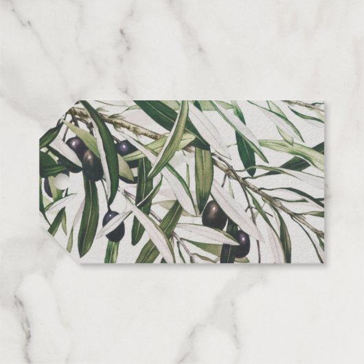 Peace Love and Joy  Olive Branch Gold Cadeaulabels (Achterkant (horizontaal))