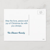 Peace, love and joy. Vintage Christmas angel Feestdagenkaart (Achterkant)