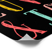 Peace Love And Joy Whimsical Holiday Toddler Poster (Hoek)