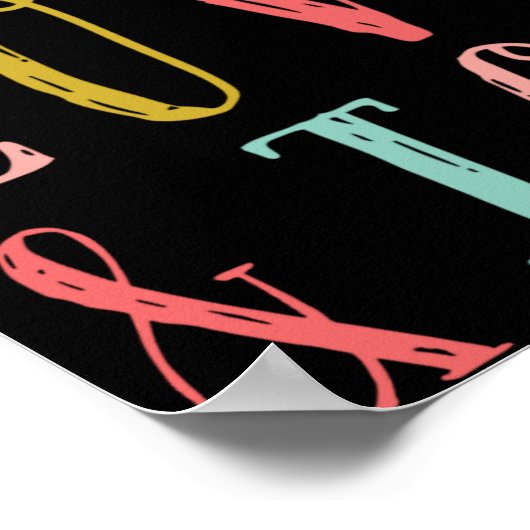 Peace Love And Joy Whimsical Holiday Toddler T Shi Poster (Hoek)