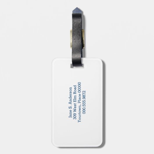 Peace Love and Labs Bagagelabel (Achterkant verticaal)