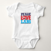 Peace Love and Labs Romper (Voorkant)