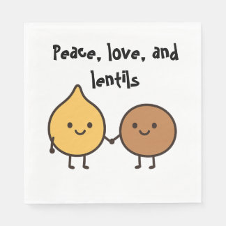 Peace, Love, and Lentils – Funny Vegan Design with Servet