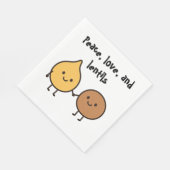 Peace, Love, and Lentils – Funny Vegan Design with Servet (Hoek)
