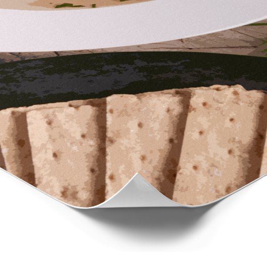 Peace Love and Matzah Ball Soup Kitchen Art Print (Hoek)