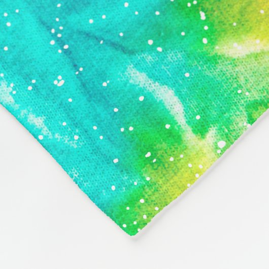 Peace Love and Music Note Tie Dye Fleece Deken (Hoek)