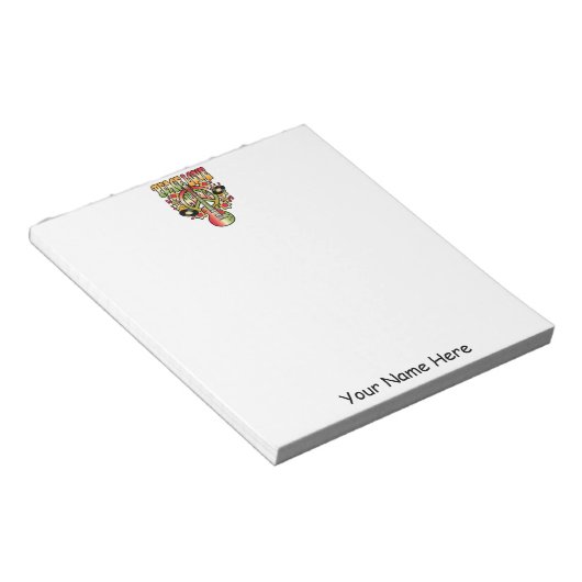 Peace Love and Music Notitieblok (Schuin)