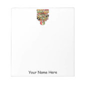 Peace Love and Music Notitieblok (Voorkant)