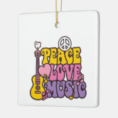 Peace, Love, And Music Ornament (Links)