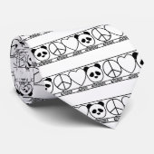 Peace Love and Pandas Stropdas (Opgerold)