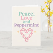Peace, Love and Peppermint Kaart (Gele Bloem)