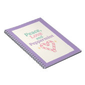 Peace, Love and Peppermint Notitieboek (Rechterzijde)