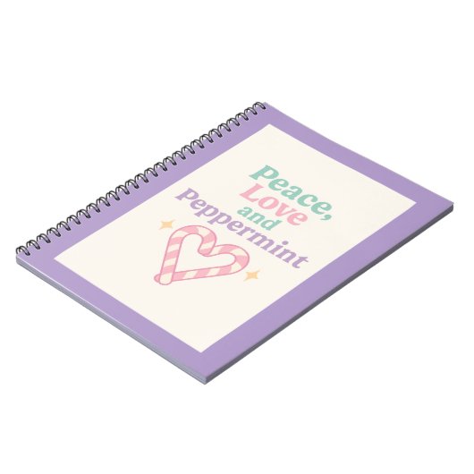 Peace, Love and Peppermint Notitieboek (Linkerzijde)