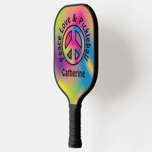 Peace Love and Pickleball Team Pickleball Paddle (Links)