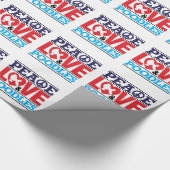 Peace Love and Poodles Cadeaupapier (Hoek)