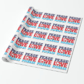 Peace Love and Poodles Cadeaupapier (Uitgerold)