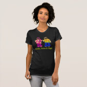 Peace Love and Pugs T-shirt (Voorkant volledig)
