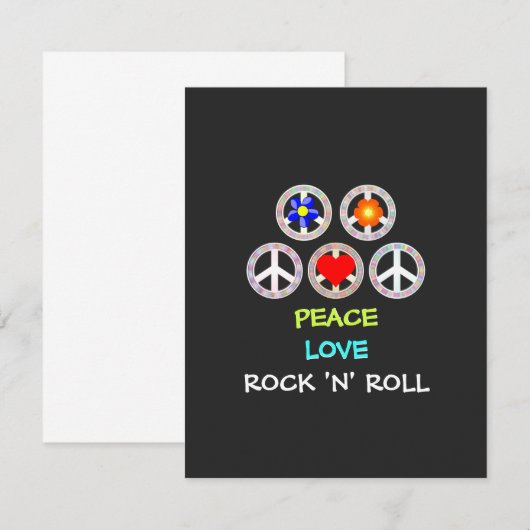 Peace, Love and Rock 'n' Roll, (Voorkant / Achterkant)