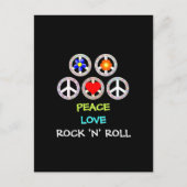 Peace, Love and Rock 'n' Roll, Briefkaart (Voorkant)