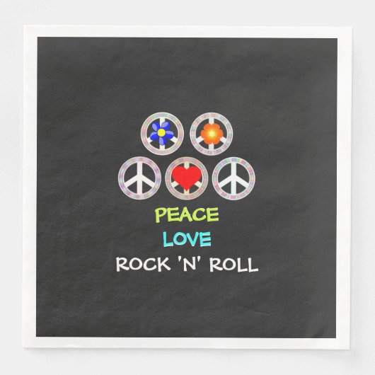 Peace, Love and Rock 'n' Roll, Servet (Voorkant)