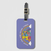 Peace, Love and Sesame Street Bagagelabel (Voorkant (verticaal))