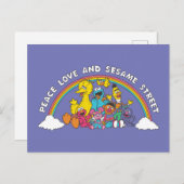 Peace, Love and Sesame Street Briefkaart (Voorkant / Achterkant)