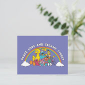 Peace, Love and Sesame Street Briefkaart (Staand voorkant)