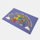 Peace, Love and Sesame Street Deurmat (Schuin)