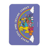 Peace, Love and Sesame Street Magneet (Verticaal)