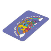Peace, Love and Sesame Street Magneet (Linkerzijde)