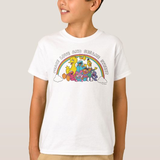 Peace, Love and Sesame Street T-shirt (Voorkant)