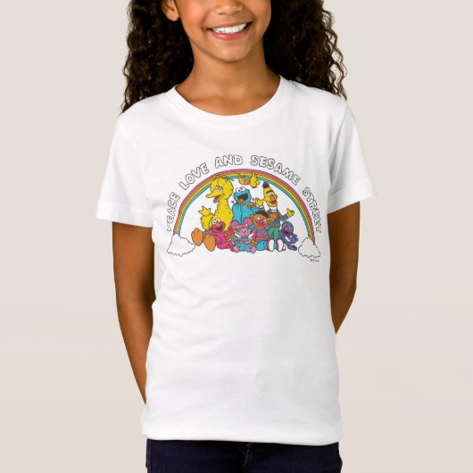 Peace, Love and Sesame Street T-shirt (Voorkant)