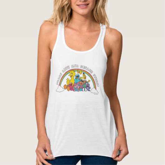 Peace, Love and Sesame Street Tanktop (Voorkant)