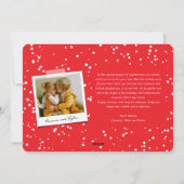 Peace Love and Spread Joy Typography Moderne Photo Feestdagenkaart (Achterkant)