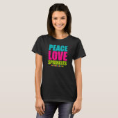 Peace Love and Sprinkles T-shirt (Voorkant volledig)