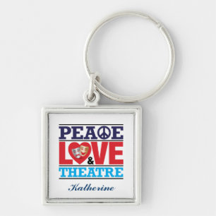 Peace, Love and Theater Sleutelhanger