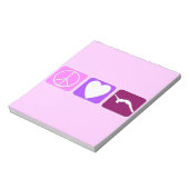 Peace Love and Tumble Notitieblok (Linkerzijde)