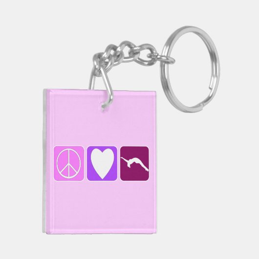 Peace Love and Tumble Sleutelhanger (Achterkant Links)