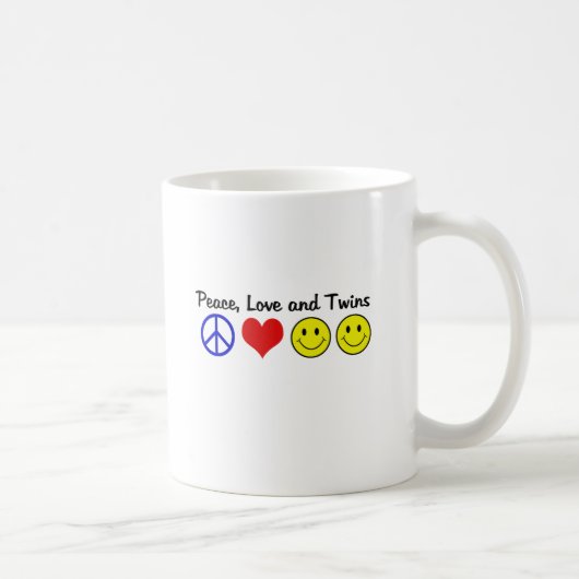 Peace Love and Twins Koffiemok (Rechts)