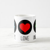 Peace love and unicorns koffiemok (Center)