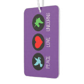 Peace love and unicorns luchtverfrisser (Links)