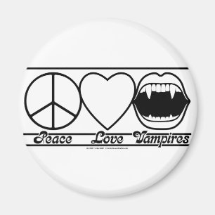 Peace Love and Vampires Magneet